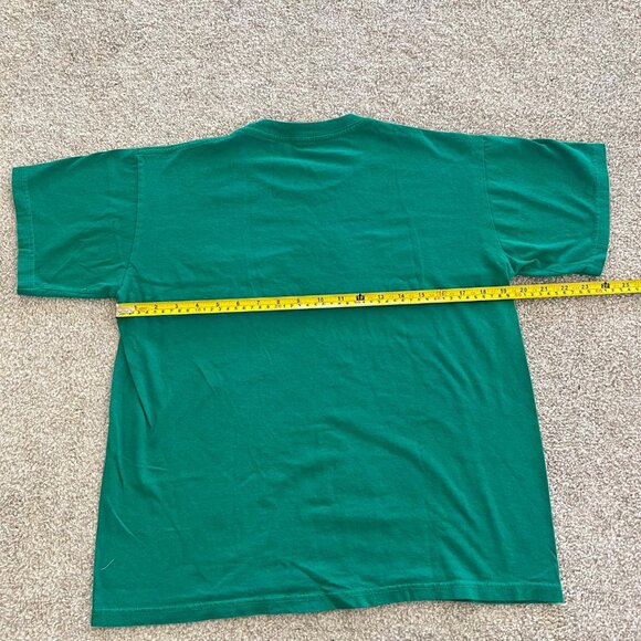 Emerald Green Embroidered Guatemala & Animals Cotton Tshirt Large - Picture 6 of 7